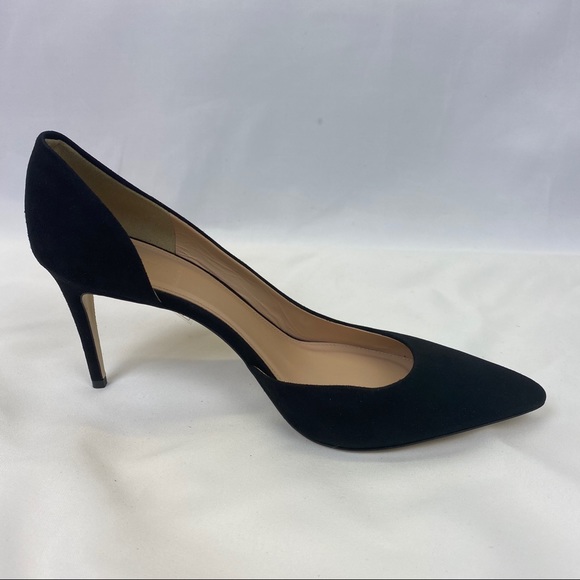 J. Crew Lucie Suede Pumps in Black Suede, New - Picture 5 of 7
